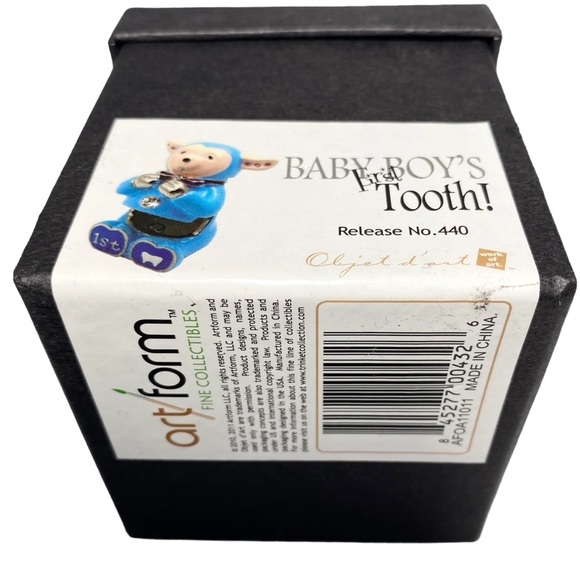 3/$10 Objet d’art Trinket Box Baby Boy's First Tooth - Picture 10 of 10